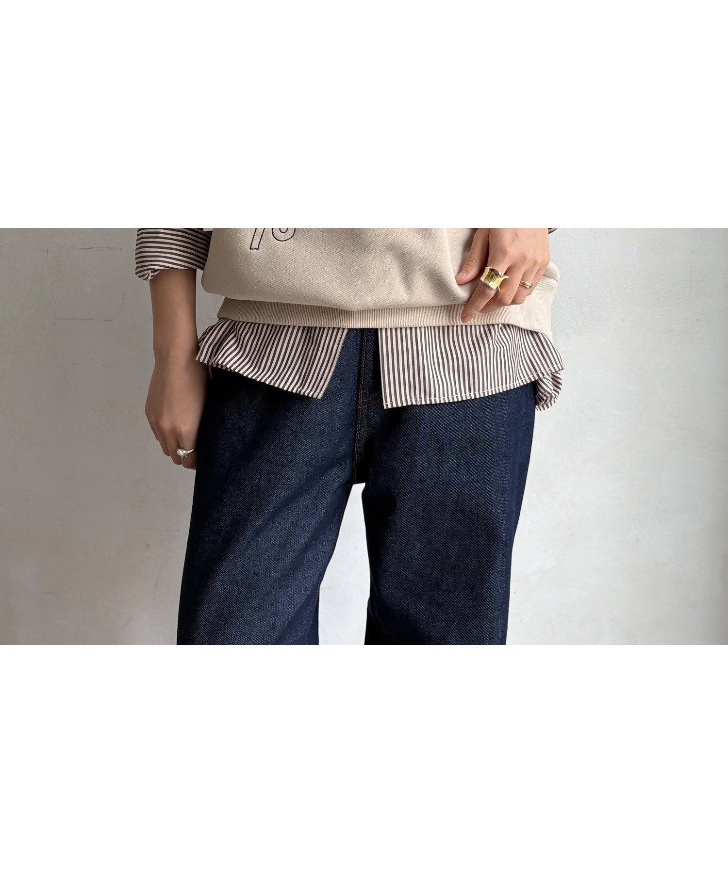 【ドゥドゥ/DouDou】の【WEB限定】裏毛裏起毛ランダム刺繍ロゴトップス インテリア・キッズ・メンズ・レディースファッション・服の通販 founy(ファニー) 　ファッション　Fashion　レディースファッション　Fashion for Women　トップス・カットソー　Cut & Sew Tops　洗える　Machine Washable　スマート　Smart, Elegant　雑誌　Magazine, Fashion Magazine　ベーシック　Basic, Essential　ランダム　Random, Irregular　A/W・秋冬　Autumn/Winter　冬　Winter / This Winter　再入荷　Restock / Back in Stock　2025年　2025　2025-2026秋冬・A/W　Autumn/Winter 2025–26 AW25–26　ベージュ|ID: prp329100004792801 ipo3291000000034932201