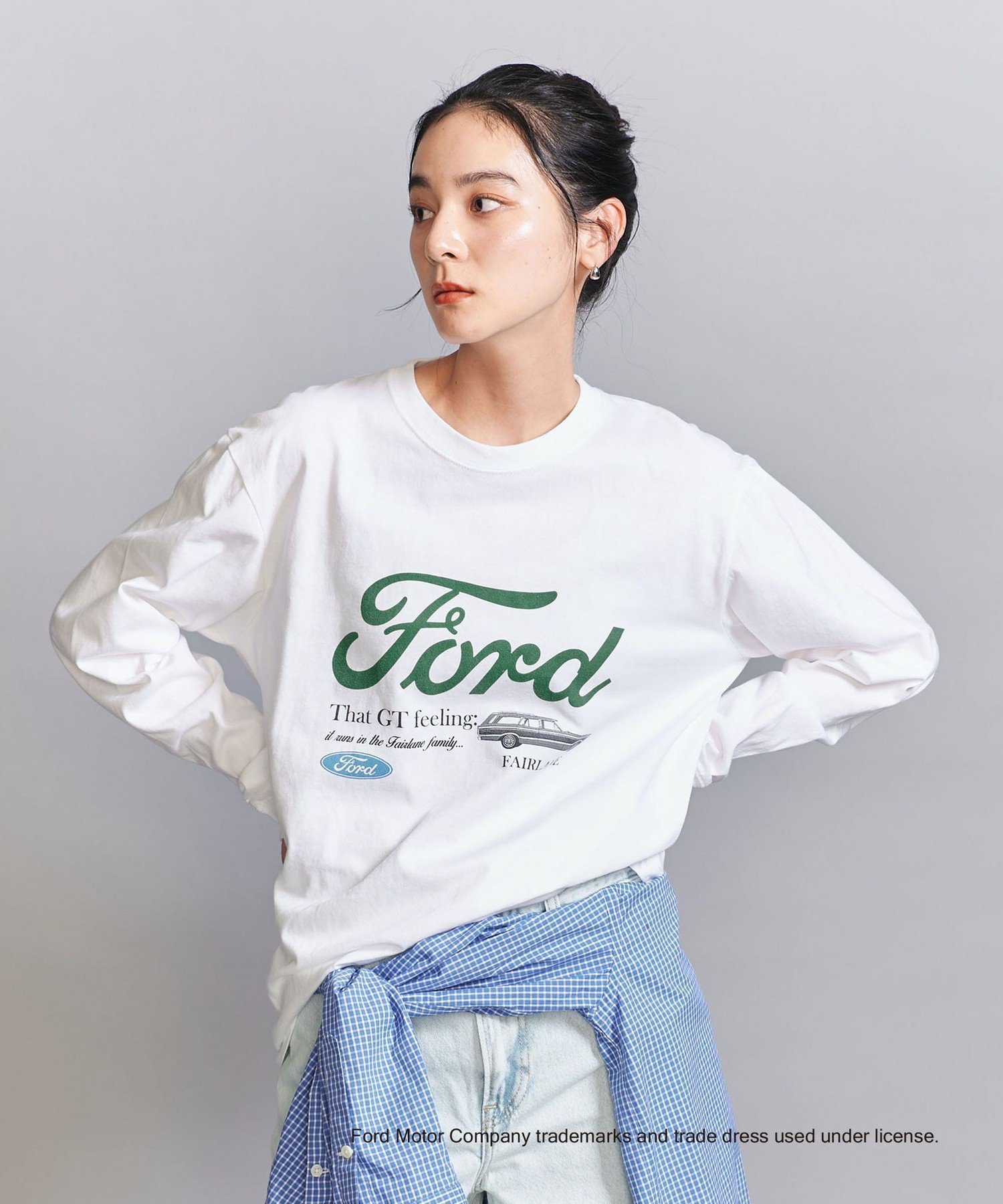 【ユナイテッドアローズ/UNITED ARROWS】の【別注】 GOOD ROCK SPEED FORD ロングスリーブ Tシャツ 人気、トレンドファッション・服の通販 founy(ファニー) 　ファッション　Fashion　レディースファッション　Fashion for Women　トップス・カットソー　Cut & Sew Tops　シャツ・ブラウス・オフィスカジュアル　Elegant Blouses & Button-Ups　ロングTシャツ・Tシャツ　Longline T-Shirts & Tees　インナー　Innerwear　ヴィンテージ　Vintage Style　春　Spring　グラフィック　Graphic, Graphic Design　サークル　Circle, Round Design　ジャケット　Jacket, Outerwear　スペシャル　Special, Limited Edition　スリーブ　Sleeve, Long Sleeve / Short Sleeve　バランス　Balance, Style Balance　別注　Limited Edition, Custom Order　ロング　Long, Long-Length　S/S・春夏　SS, Spring/Summer, Warm Season　アウトレット　Outlet / Clearance　夏　Summer　 other-1|ID: prp329100004792810 ipo3291000000034775814