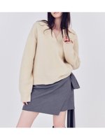 【フレイ アイディー/FRAY I.D】のラクーンダブルフェイスポロカラープルオーバー 人気、トレンドファッション・服の通販 founy(ファニー) ファッション Fashion レディースファッション Fashion for Women トップス・カットソー Cut & Sew Tops カジュアルプルオーバー・ニットトップス Pullovers & Knit Tops / Casual Pullovers インナー Innerwear ショルダー Shoulder, Shoulder Strap スマート Smart, Elegant セットアップ Set-Up, Coordinated Outfit ダブル Double, Double-Breasted ドロップ Drop Shoulder, Dropped Style フェイス Face, Facial Design おすすめ Recommended / Our Picks |ID:prp329100004792819