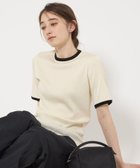 【ユナイテッドアローズ/UNITED ARROWS】のリブ バイカラーパイピング Tシャツ OFF WHITE|ID: prp329100004792820 ipo3291000000034775863