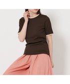 【ユナイテッドアローズ/UNITED ARROWS】のリブ バイカラーパイピング Tシャツ DK.BROWN|ID: prp329100004792820 ipo3291000000034775867