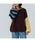 【ローズバッド/ROSE BUD】のmici/CHUNKY SWEATER 人気、トレンドファッション・服の通販 founy(ファニー) ファッション Fashion レディースファッション Fashion for Women トップス・カットソー Cut & Sew Tops レディースパーカー・カジュアルフーディー Casual Hoodies & Sweatshirts スウェット・クルーネックトップス Sweatshirts & Crewnecks / Relaxed Fit Sweat Tops デニム Denim, Jeans Material トレンド Trend, Trending Now 人気 Popular, Best Seller バランス Balance, Style Balance ビッグ Big, Oversized ボーダー Border, Stripe リラックス Relax, Relaxed Fit エレガント 上品 Elegant thumbnail BROWN|ID: prp329100004792844 ipo3291000000034775978