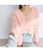 【ラブティックボンボン/La boutique BonBon】の【全骨格おすすめ最強ニット】ロングフェザークロップドカーディガン 人気、トレンドファッション・服の通販 founy(ファニー) ファッション Fashion レディースファッション Fashion for Women トップス・カットソー Cut & Sew Tops ニット Knit Tops & Sweaters カーディガン・羽織り Layered Style Cardigans カットソー Cut and Sewn Top カーディガン Cardigan, Knitwear キャミソール Camisole, Spaghetti Strap Top タンク Tank Top, Sleeveless Top バランス Balance, Style Balance フェザー Feather, Feather Detail フェミニン Feminine, Girly ベスト Vest, Waistcoat ボトム Bottoms, Lower Wear ロング Long, Long-Length おすすめ Recommended / Our Picks エレガント 上品 Elegant thumbnail ピンク|ID: prp329100004792853 ipo3291000000035081155