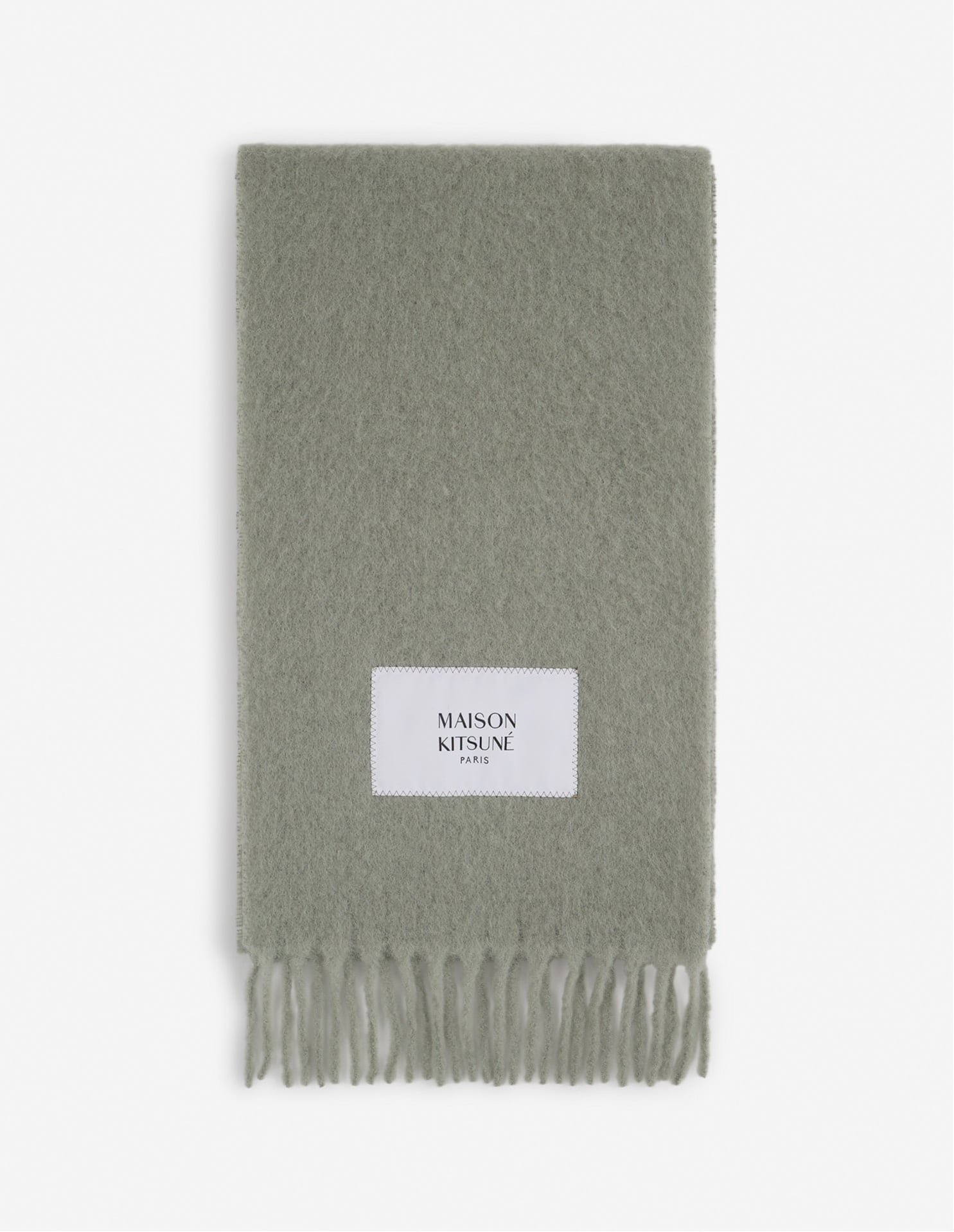 【メゾン キツネ/MAISON KITSUNE / MEN】のMaison Kitsune/ALPACA SCARF インテリア・キッズ・メンズ・レディースファッション・服の通販 founy(ファニー) 　ファッション　Fashion　メンズファッション　Fashion for Men　クール　Cool, Chic　グラフィック　Graphic, Graphic Design　コレクション　Collection, Seasonal Line　ストライプ　Stripe, Striped Pattern　定番　Standard, Basic Item　フラワー　Flower, Floral　フリンジ　Fringe, Tassel　ベーシック　Basic, Essential　マフラー　Scarf, Muffler　無地　Plain, Solid Color　A/W・秋冬　Autumn/Winter　冬　Winter / This Winter　PEBBLE|ID: prp329100004792918 ipo3291000000034776552