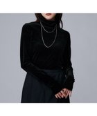 【アンタイトル/UNTITLED】の【ハイネック/レイヤード/重ね着におすすめ】トリコットベロア シアーインナー ブラック|ID: prp329100004792949 ipo3291000000035157906