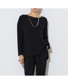 【リエス/Liesse】の【定番】ダブルクロスワイドシルエットブラウス 人気、トレンドファッション・服の通販 founy(ファニー) ファッション Fashion レディースファッション Fashion for Women トップス・カットソー Cut & Sew Tops シャツ・ブラウス・オフィスカジュアル Elegant Blouses & Button-Ups おすすめ Recommended / Our Picks ジャケット Jacket, Outerwear セットアップ Set-Up, Coordinated Outfit バランス Balance, Style Balance フォルム Silhouette, Form ワイド Wide, Wide Fit エレガント 上品 Elegant 定番 Standard, Basic Item thumbnail ブラック|ID: prp329100004792956 ipo3291000000034882257