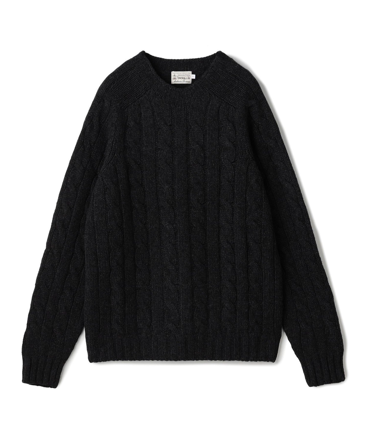 【トゥモローランド/TOMORROWLAND / MEN】のINVERALLAN ウールケーブル クルーネックプルオーバーニット インテリア・キッズ・メンズ・レディースファッション・服の通販 founy(ファニー) ファッション Fashion メンズファッション Fashion for Men トップス・カットソー Cut & Sew Tops ニット・セーター / 定番トップス Knit Tops & Sweaters 2025年 2025 2025-2026秋冬・A/W Autumn/Winter 2025–26 AW25–26 セーター Sweater, Knitwear ハンド Hand, Handmade 手編み Hand-Knitted, Handmade Knit 17 チャコールグレー|ID: prp329100004792967 ipo3291000000034890661
