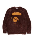 【アベイシングエイプ/A BATHING APE / MEN】のAPE FACE SHAGGY SWEATER 人気、トレンドファッション・服の通販 founy(ファニー) ファッション Fashion メンズファッション Fashion for Men グラフィック Graphic, Graphic Design thumbnail BROWN|ID: prp329100004792987 ipo3291000000034837975