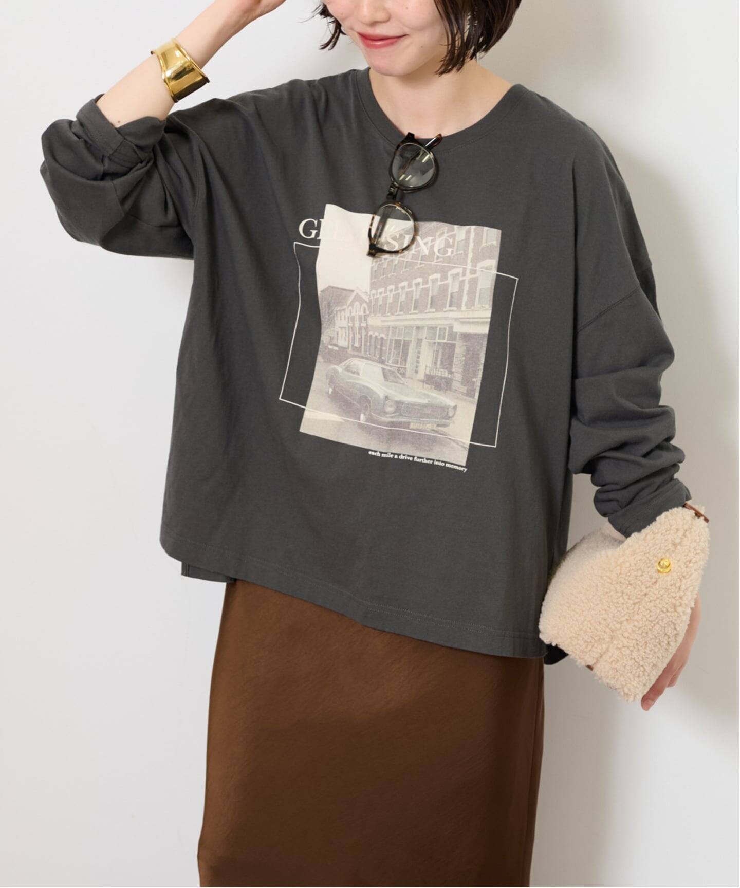 【ジャーナルスタンダード レリューム/JOURNAL STANDARD relume】の《追加》シティフォトロングスリーブTee インテリア・キッズ・メンズ・レディースファッション・服の通販 founy(ファニー) ファッション Fashion レディースファッション Fashion for Women 2025年 2025 2025-2026秋冬・A/W Autumn/Winter 2025–26 AW25–26 インナー Innerwear ショルダー Shoulder, Shoulder Strap ジャケット Jacket, Outerwear スリーブ Sleeve, Long Sleeve / Short Sleeve ドロップ Drop Shoulder, Dropped Style プリント Print, Printed Pattern ロング Long, Long-Length ブラック|ID: prp329100004793002 ipo3291000000034869281