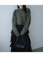 【アニュアンス/anuans】のミックスヤーンニットトップス GREEN|ID: prp329100004793010 ipo3291000000034777118