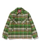 【アベイシングエイプ/A BATHING APE / MEN】のBAPE CHECK CPO ZIP JACKET GREEN|ID: prp329100004793018 ipo3291000000035158794