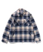 【アベイシングエイプ/A BATHING APE / MEN】のBAPE CHECK CPO ZIP JACKET NAVY|ID: prp329100004793018 ipo3291000000035158795