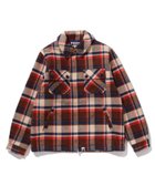 【アベイシングエイプ/A BATHING APE / MEN】のBAPE CHECK CPO ZIP JACKET RED|ID: prp329100004793018 ipo3291000000035158800