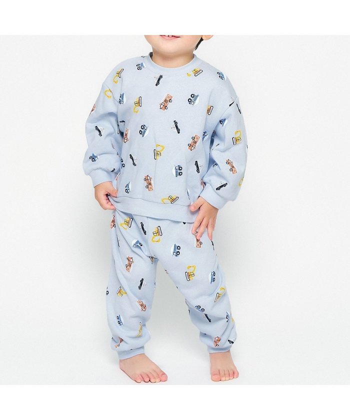 【エフオー オンラインストア/F.O.Online Store / KIDS】のトイプードル・くるま柄裏毛パジャマ インテリア・キッズ・メンズ・レディースファッション・服の通販 founy(ファニー) https://founy.com/ ファッション Fashion キッズファッション Fashion for Kids お家時間・ステイホーム Stay Home / At Home パジャマ Pajamas, Sleepwear |ID: prp329100004793325 ipo3291000000034779546