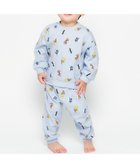 【エフオー オンラインストア/F.O.Online Store / KIDS】のトイプードル・くるま柄裏毛パジャマ サックス|ID: prp329100004793325 ipo3291000000034779549