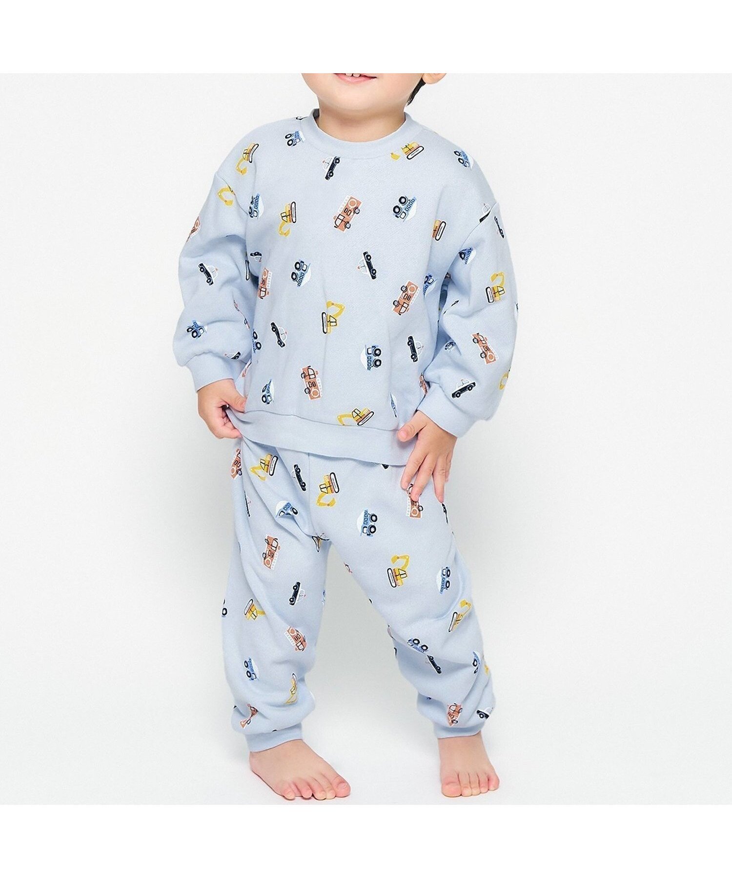 【エフオー オンラインストア/F.O.Online Store / KIDS】のトイプードル・くるま柄裏毛パジャマ インテリア・キッズ・メンズ・レディースファッション・服の通販 founy(ファニー) ファッション Fashion キッズファッション Fashion for Kids お家時間・ステイホーム Stay Home / At Home パジャマ Pajamas, Sleepwear サックス|ID: prp329100004793325 ipo3291000000034779549