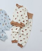 【エフオー オンラインストア/F.O.Online Store / KIDS】のトイプードル・くるま柄裏毛パジャマ ブラウン|ID: prp329100004793325 ipo3291000000034779553