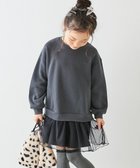 【デビロック/devirock / KIDS】のふんわり裾チュール 裏起毛 ワンピース 長袖ワンピース ワンピース 25AW 006-スミクロ|ID: prp329100004793336 ipo3291000000034779665