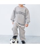 【デビロック/devirock / KIDS】の【普段着でもルームウェアでも】ぽかぽか裏起毛 カレッジロゴ セットアップ 25AW 001-ロゴ-杢グレー|ID: prp329100004793337 ipo3291000000034779682