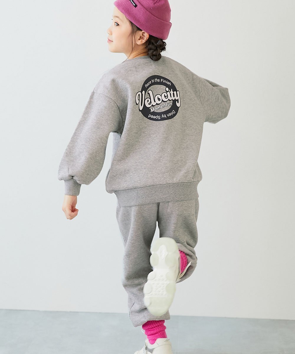 【デビロック/devirock / KIDS】の【普段着でもルームウェアでも】ぽかぽか裏起毛 カレッジロゴ セットアップ 25AW インテリア・キッズ・メンズ・レディースファッション・服の通販 founy(ファニー) 　ファッション　Fashion　キッズファッション　Fashion for Kids　スニーカー　Sneakers, Trainers　セットアップ　Set-Up, Coordinated Outfit　デニム　Denim, Jeans Material　トレーナー　Sweatshirt, Trainer　プリント　Print, Printed Pattern　おすすめ　Recommended / Our Picks　2025年　2025　2025-2026秋冬・A/W　Autumn/Winter 2025–26 AW25–26　007-サークルロゴ-杢グレー|ID: prp329100004793337 ipo3291000000034779690