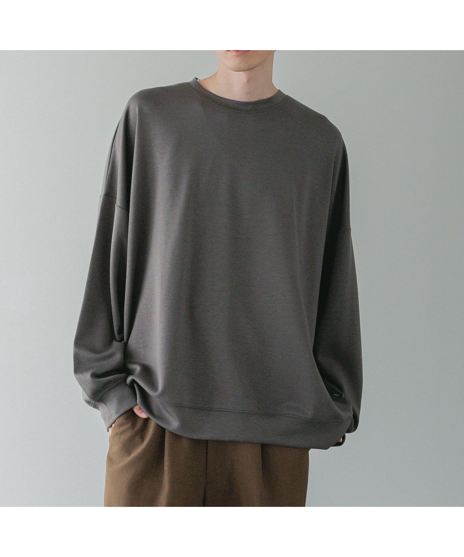 【ローリーズファーム/LOWRYS FARM】のTRPU DOLMAN/TLS インテリア・キッズ・メンズ・レディースファッション・服の通販 founy(ファニー) 　ファッション　Fashion　レディースファッション　Fashion for Women　なめらか　Smooth, Silky Texture　ストレッチ　Stretch, Stretchy Fabric　スリーブ　Sleeve, Long Sleeve / Short Sleeve　ベーシック　Basic, Essential　リラックス　Relax, Relaxed Fit　ロング　Long, Long-Length　チャコールグレー18|ID: prp329100004793340 ipo3291000000034972074
