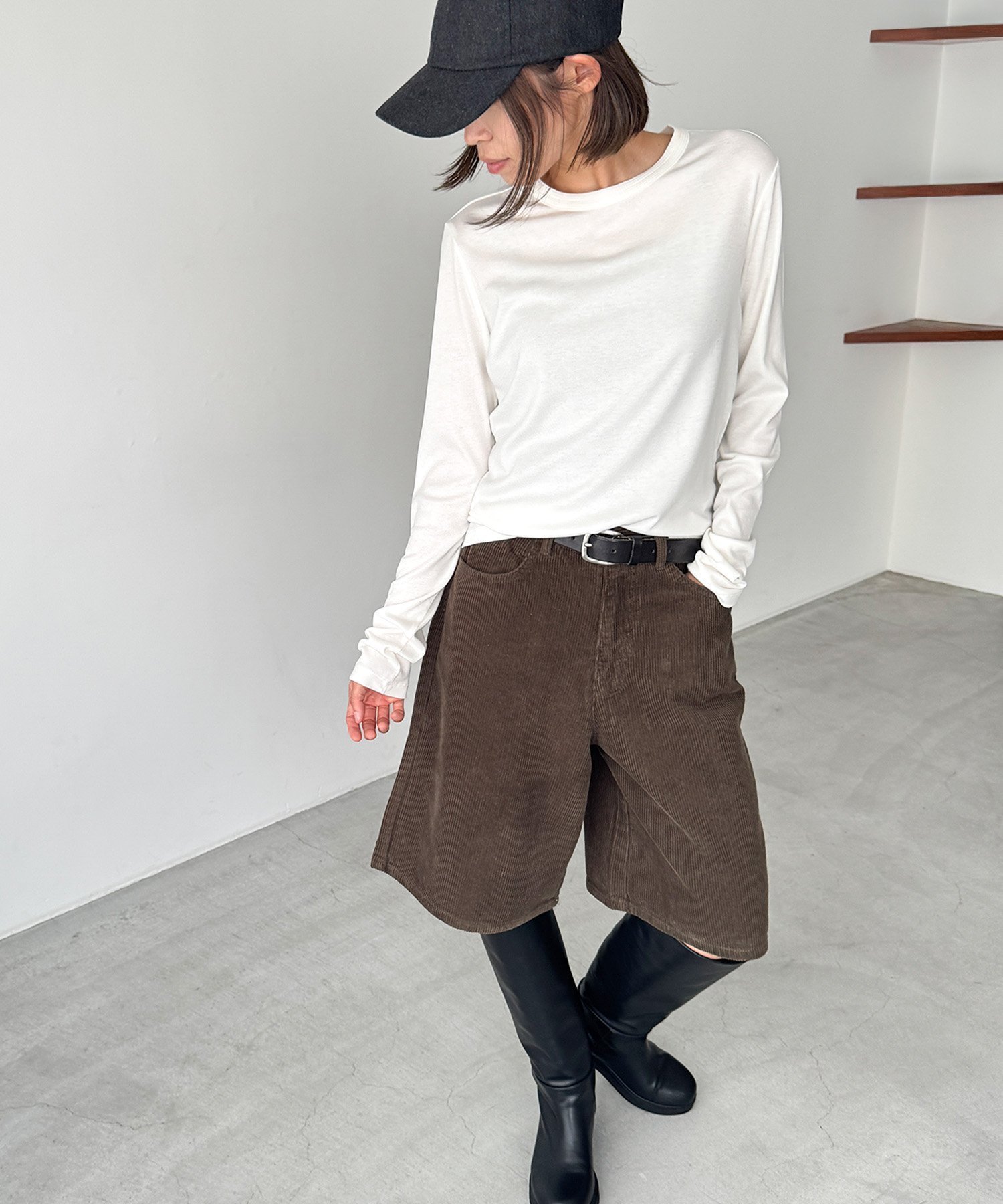 【キャナルジーン/CANAL JEAN】のEl mar ステッチクルーロンT インテリア・キッズ・メンズ・レディースファッション・服の通販 founy(ファニー) ファッション Fashion レディースファッション Fashion for Women トップス・カットソー Cut & Sew Tops ロングTシャツ・Tシャツ Longline T-Shirts & Tees シンプル Simple, Minimal フィット Fit, Slim Fit ロング Long, Long-Length ホワイト|ID: prp329100004793343 ipo3291000000034874255