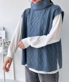 【アズノウアズ プラス/AS KNOW AS plus】のタートルベストとロンT 2点セットアイテム 人気、トレンドファッション・服の通販 founy(ファニー) ファッション Fashion レディースファッション Fashion for Women アウター Coat / Outerwear Collection トップス・カットソー Cut & Sew Tops ロングTシャツ・Tシャツ Longline T-Shirts & Tees ベスト&ジレ / 重ね着スタイル Vests & Gilets タートル Turtleneck, Turtle Collar タートルネック Turtleneck, High Neck ベスト Vest, Waistcoat 再入荷 Restock / Back in Stock おすすめ Recommended / Our Picks thumbnail ブルー2|ID: prp329100004793344 ipo3291000000034896832