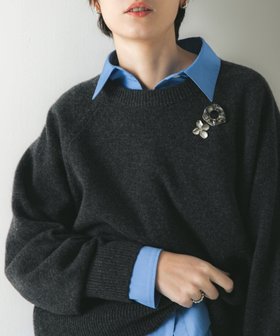 【アーバンリサーチ/URBAN RESEARCH】のカシミヤ強縮クルーネックニット 人気、トレンドファッション・服の通販 founy(ファニー) ファッション Fashion レディースファッション Fashion for Women トップス・カットソー Cut & Sew Tops ニット Knit Tops & Sweaters 2025年 2025 2025-2026秋冬・A/W Autumn/Winter 2025–26 AW25–26 冬 Winter / This Winter なめらか Smooth, Silky Texture キュプラ Cupro, Eco Fabric チェック Check, Plaid, Tartan トレンド Trend, Trending Now バランス Balance, Style Balance プリーツ Pleats, Pleated ベーシック Basic, Essential A/W・秋冬 Autumn/Winter |ID:prp329100004793355