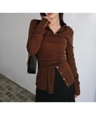 【アニュアンス/anuans】のテンセルウールレイヤーカットトップス BROWN|ID: prp329100004793374 ipo3291000000034779999