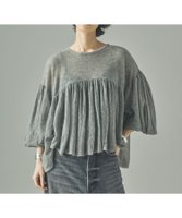 【カレンソロジー/Curensology】のフラッフィーギャザーニットプルオーバー 人気、トレンドファッション・服の通販 founy(ファニー) ファッション Fashion レディースファッション Fashion for Women トップス・カットソー Cut & Sew Tops ニット Knit Tops & Sweaters カジュアルプルオーバー・ニットトップス Pullovers & Knit Tops / Casual Pullovers おすすめ Recommended / Our Picks エアリー Airy Texture エレガント 上品 Elegant |ID:prp329100004793381