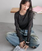 【ローリーズファーム/LOWRYS FARM】のラメクルーロングスリーブ ブラック09|ID: prp329100004793388 ipo3291000000035158083