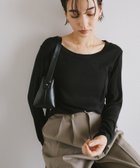 【アンドミー/andme】のテレコリブ ラウンドネック プルオーバー evernavy エバーネイビー ブラック|ID: prp329100004793410 ipo3291000000034780260