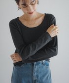 【アンドミー/andme】のテレコリブ ラウンドネック プルオーバー evernavy エバーネイビー チャコールグレー|ID: prp329100004793410 ipo3291000000034780266