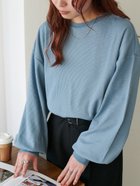 【ディスコート/Discoat】の【ベストセラー/WEB限定】ワッフルロングTシャツ ブルー|ID: prp329100004793418 ipo3291000000034900503