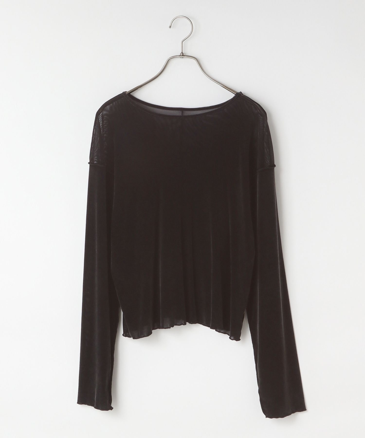 【ローリーズファーム/LOWRYS FARM】のベロア2WAYプルオーバーLS インテリア・キッズ・メンズ・レディースファッション・服の通販 founy(ファニー) ファッション Fashion レディースファッション Fashion for Women トップス・カットソー Cut & Sew Tops カジュアルプルオーバー・ニットトップス Pullovers & Knit Tops / Casual Pullovers ベロアトップス Velour Tops / Velvet-Look Items インナー Innerwear カットソー Cut and Sewn Top ジャケット Jacket, Outerwear チュール Tulip, Tulip Motif トレンド Trend, Trending Now ベロア Velour, Soft Velvet 長袖 Long Sleeve, Full Sleeve ブラック|ID: prp329100004793441 ipo3291000000034780501