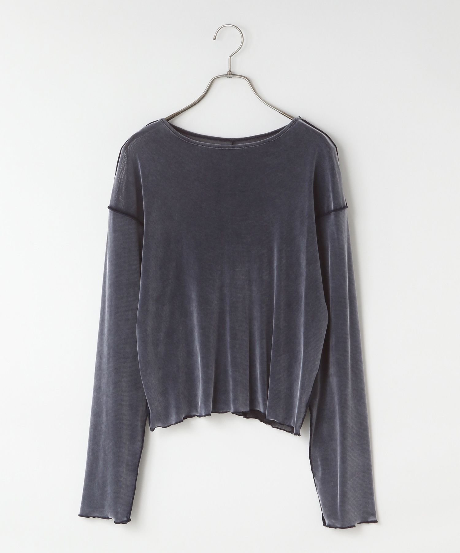 【ローリーズファーム/LOWRYS FARM】のベロア2WAYプルオーバーLS インテリア・キッズ・メンズ・レディースファッション・服の通販 founy(ファニー) ファッション Fashion レディースファッション Fashion for Women トップス・カットソー Cut & Sew Tops カジュアルプルオーバー・ニットトップス Pullovers & Knit Tops / Casual Pullovers ベロアトップス Velour Tops / Velvet-Look Items インナー Innerwear カットソー Cut and Sewn Top ジャケット Jacket, Outerwear チュール Tulip, Tulip Motif トレンド Trend, Trending Now ベロア Velour, Soft Velvet 長袖 Long Sleeve, Full Sleeve ネイビー|ID: prp329100004793441 ipo3291000000034780504