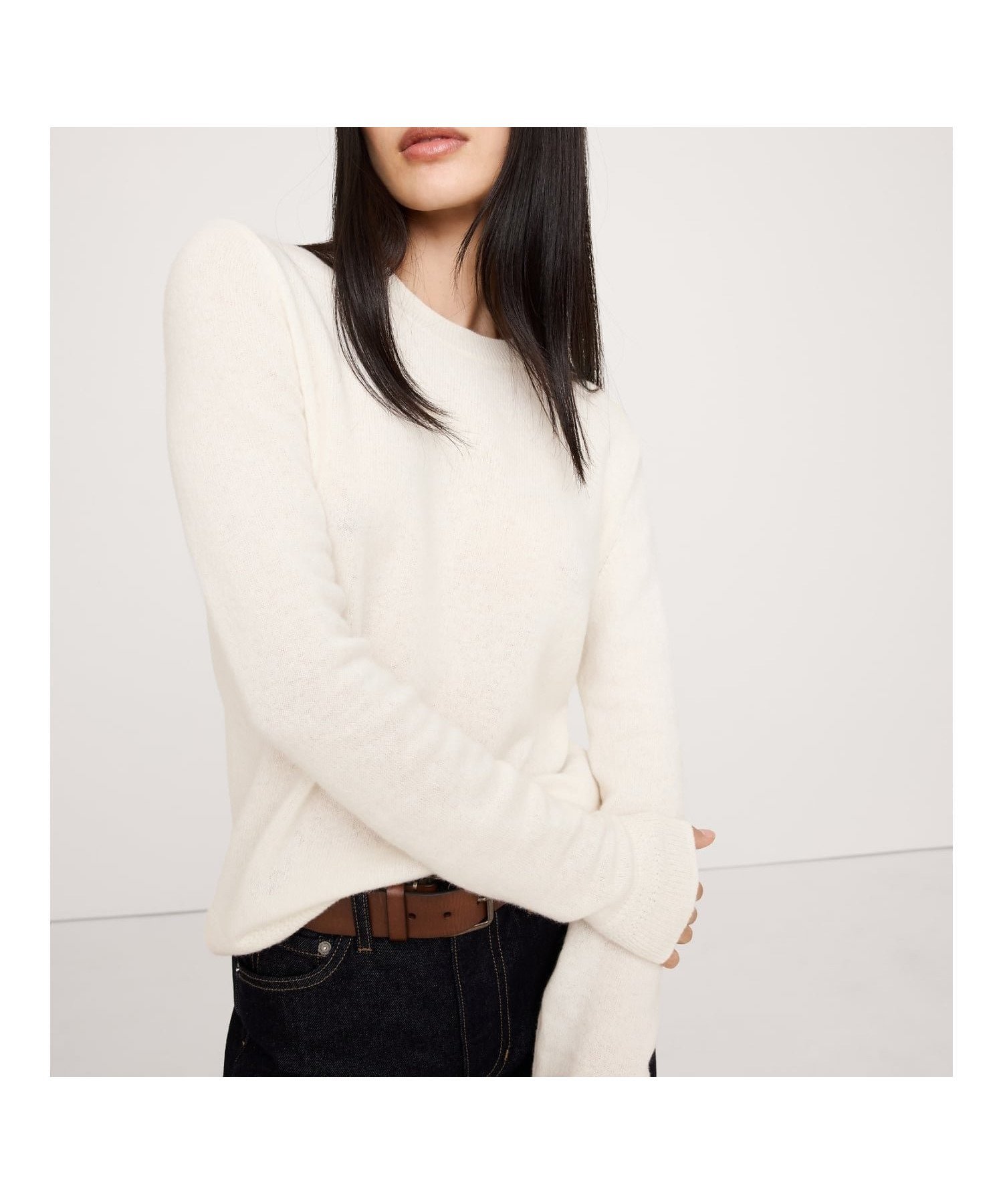 【バナナ リパブリック/BANANA REPUBLIC】のライトウェイト カシミヤ クルーネックセーター インテリア・キッズ・メンズ・レディースファッション・服の通販 founy(ファニー) 　ファッション　Fashion　レディースファッション　Fashion for Women　エレガント 上品　Elegant　CREAM|ID: prp329100004793444 ipo3291000000034780530