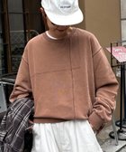 【チャオパニックティピー/CIAOPANIC TYPY】の【ロングシーズン着回し】【ユニセックス】ヴィンテージ切り替えスウェット 人気、トレンドファッション・服の通販 founy(ファニー) ファッション Fashion レディースファッション Fashion for Women トップス・カットソー Cut & Sew Tops レディースパーカー・カジュアルフーディー Casual Hoodies & Sweatshirts スウェット・クルーネックトップス Sweatshirts & Crewnecks / Relaxed Fit Sweat Tops インナー Innerwear ヴィンテージ Vintage Style 春 Spring 秋 Autumn ジャケット Jacket, Outerwear スウェット / スエット Sweatshirt, Sweatwear スラックス Slacks, Dress Pants 雑誌 Magazine, Fashion Magazine デニム Denim, Jeans Material ロング Long, Long-Length ワイド Wide, Wide Fit 冬 Winter / This Winter おすすめ Recommended / Our Picks thumbnail ブラウン|ID: prp329100004793452 ipo3291000000035076160