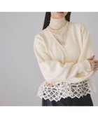 【アダム エ ロペ/ADAM ET ROPE'】のバテンレースコンビニットカーディガン キナリ(16)|ID: prp329100004793455 ipo3291000000034832487