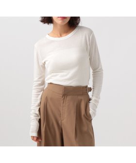 【ベイフロー/BAYFLOW】のソフトテレコロングスリーブT 人気、トレンドファッション・服の通販 founy(ファニー) ファッション Fashion レディースファッション Fashion for Women おすすめ Recommended / Our Picks アクリル Acrylic Material インナー Innerwear フィット Fit, Slim Fit 冬 Winter / This Winter 秋 Autumn |ID:prp329100004793462