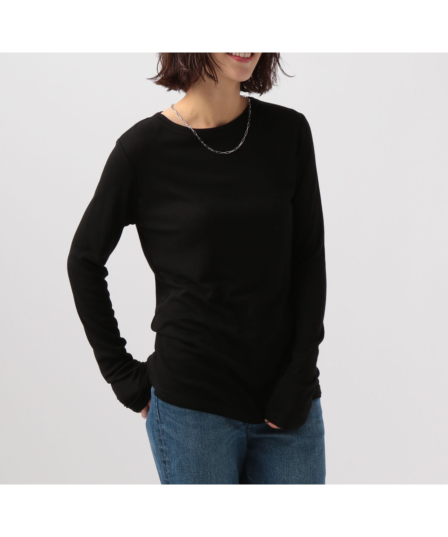 【ベイフロー/BAYFLOW】のソフトテレコロングスリーブT インテリア・キッズ・メンズ・レディースファッション・服の通販 founy(ファニー) ファッション Fashion レディースファッション Fashion for Women おすすめ Recommended / Our Picks アクリル Acrylic Material インナー Innerwear フィット Fit, Slim Fit 冬 Winter / This Winter 秋 Autumn ブラック19|ID: prp329100004793462 ipo3291000000034849763