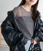 【ディスコート/Discoat】の【新色追加!/WEB限定】ラメシアーT 人気、トレンドファッション・服の通販 founy(ファニー) ファッション Fashion レディースファッション Fashion for Women インナー Innerwear トレンド Trend, Trending Now ベーシック Basic, Essential ワンポイント One Point, Statement Accent thumbnail チャコールグレー|ID: prp329100004793484 ipo3291000000034780830