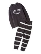 【ジェラートピケ オム/GELATO PIQUE HOMME / MEN】の【HOMME】パウダーロゴジャガードプルオーバー ロングパンツセット CGRY[007]|ID: prp329100004793498 ipo3291000000034923965