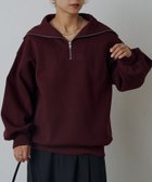 【コロニートゥーワンスリーナイン/COLONY 2139】のダンボールセーラーハーフジッププルオーバー バーガンディー|ID: prp329100004793501 ipo3291000000034867418