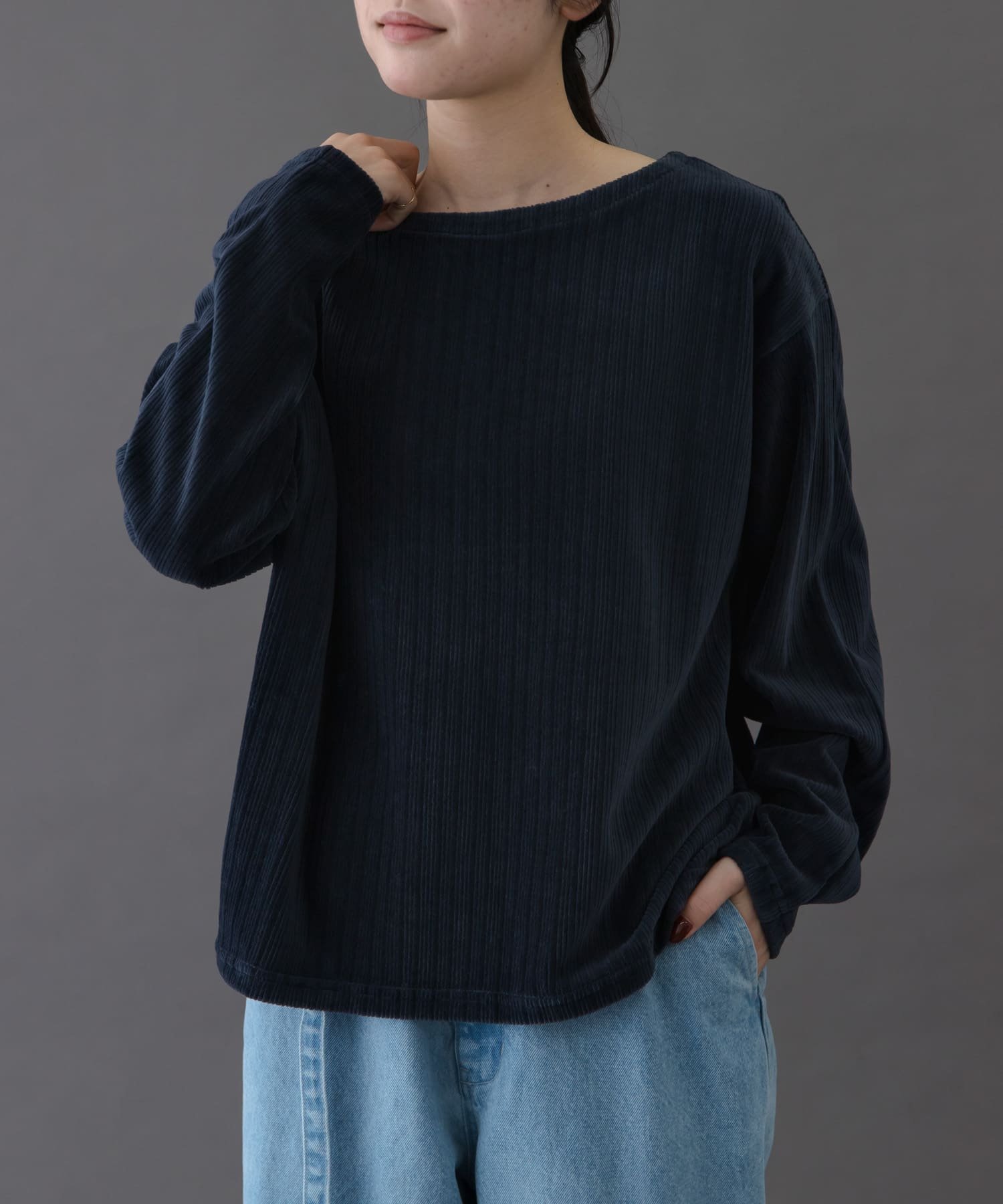 【アーバンリサーチ ドアーズ/URBAN RESEARCH DOORS】のFORK SPOON ストライプモールボートネックプルオーバー インテリア・キッズ・メンズ・レディースファッション・服の通販 founy(ファニー) ファッション Fashion レディースファッション Fashion for Women トップス・カットソー Cut & Sew Tops カジュアルプルオーバー・ニットトップス Pullovers & Knit Tops / Casual Pullovers 2025年 2025 2025-2026秋冬・A/W Autumn/Winter 2025–26 AW25–26 冬 Winter / This Winter おすすめ Recommended / Our Picks インナー Innerwear ストライプ Stripe, Striped Pattern ベーシック Basic, Essential A/W・秋冬 Autumn/Winter ネイビー|ID: prp329100004793512 ipo3291000000034781036