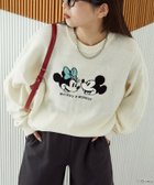 【フリークスストア/FREAK'S STORE】のMickey Mouse Minnie Mouse/ミッキーマウス ミニーマウス/相良刺繍 オーバーサイズニット 限定展開 25AW オフホワイト|ID: prp329100004793519 ipo3291000000034781074