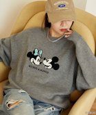 【フリークスストア/FREAK'S STORE】のMickey Mouse Minnie Mouse/ミッキーマウス ミニーマウス/相良刺繍 オーバーサイズニット 限定展開 25AW グレー|ID: prp329100004793519 ipo3291000000034781075