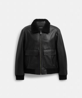 【コーチ/COACH / MEN】の【公式】レザー フライト ジャケット・シアリング カラー 人気、トレンドファッション・服の通販 founy(ファニー) ファッション Fashion メンズファッション Fashion for Men アウトレット Outlet / Clearance アクリル Acrylic Material シューズ Shoes, Footwear ジップ Zip, Zipper スリーブ Sleeve, Long Sleeve / Short Sleeve フラップ Flap, Flap Pocket ポケット Pocket, Pocket Detail メンズ Men's, Menswear 財布 Wallet, Purse |ID:prp329100004793523