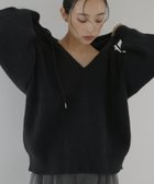 【ヘラム/hellam】のフード付きニットプルオーバー ブラック|ID: prp329100004793535 ipo3291000000034781201