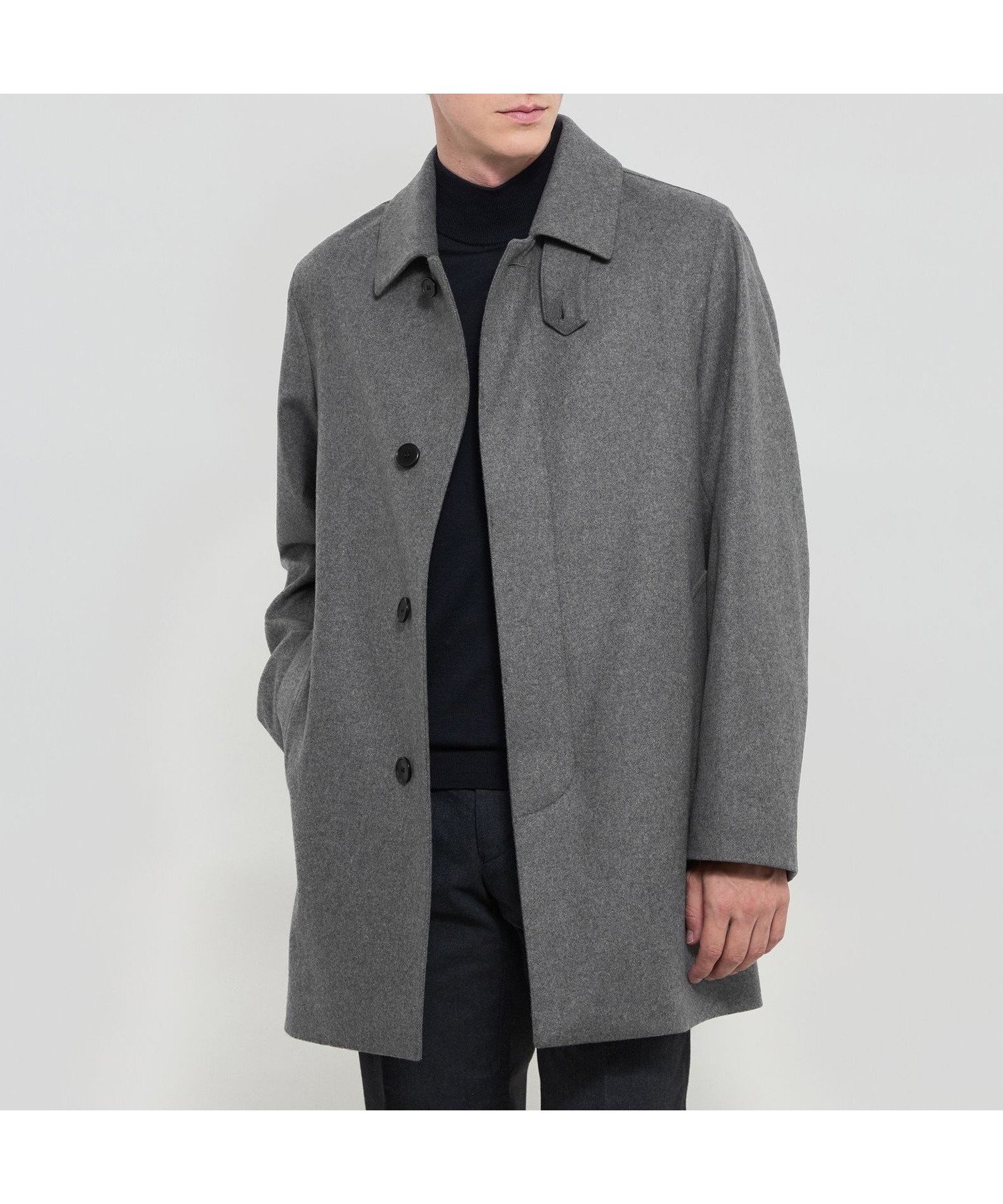 【マッキントッシュ ロンドン/MACKINTOSH LONDON / MEN】の【WEB・一部店舗限定】【DUNFORD】ウールメルトンステンカラーコート インテリア・キッズ・メンズ・レディースファッション・服の通販 founy(ファニー) ファッション Fashion メンズファッション Fashion for Men フェルト Felt, Felt Fabric メルトン Melton, Heavy Wool モダン Modern, Contemporary 冬 Winter / This Winter 定番 Standard, Basic Item 秋 Autumn グレー|ID: prp329100004793537 ipo3291000000034822928